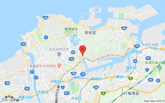 若松の保険相談窓口のマップ